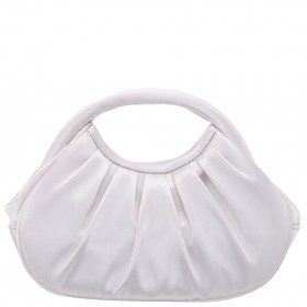 Women Nina Shoes Handbags | Bren Ivory Satin Handle Satchel