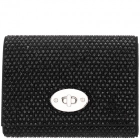 Women Nina Shoes Handbags | Cilian Black Glass Crystal Flap Clutch