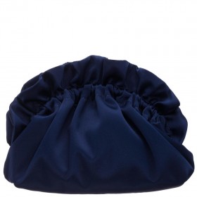 Women Nina Shoes Handbags | Cristy New Navy Satin Gathered Crossbody Pouch Bag