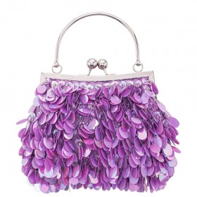 Women Nina Shoes Handbags | Fleur Royal Lilac Aillette Frame Pouch