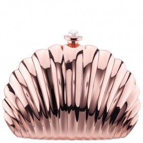 Women Nina Shoes Handbags | Mariam Rose Gold Iron Minaudiere