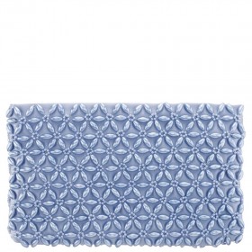 Women Nina Shoes Handbags | Rivera Icy Blue Plastic Pearl/satin Zip Clutch