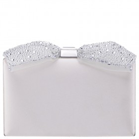Women Nina Shoes Handbags | Selena Ivory Glass Crystals Minaudiere