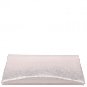 Women Nina Shoes Handbags | Zoey Platino Reflective Suedette Clutch