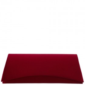 Women Nina Shoes Handbags | Zoey Red Rouge Satin Clutch