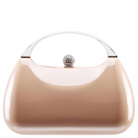 Women Nina Shoes Platforms | Brando Latte Patent/glass Crystal Minaudiere