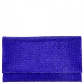 Women Nina Shoes Platforms | Kimora Electric Blue Crystal Beaded Envelope Clutch