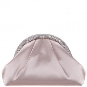 Women Nina Shoes Prom | Jane Pearl Rose Satin/glass Crystal Frame Clutch