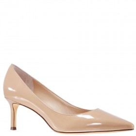 Women Nina Shoes Pumps | Nina60 Latte Patent Leatherette Mid-heel Classic Pump