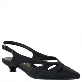 Women Nina Shoes Retro Shoes | Cuba Black Sling Back Flat-shoe Pumps