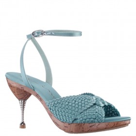 Women Nina Shoes Retro Shoes | Empire Aqua Ankle Strap High-heel Platform Sandals