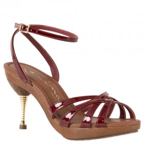 Women Nina Shoes Retro Shoes | Remi Bordeaux Ankle Strap High-heel Platform Sandals