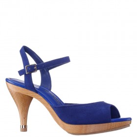 Women Nina Shoes Retro Shoes | Rock Lapiz Blue Ankle Strap High-heel Platform Sandals