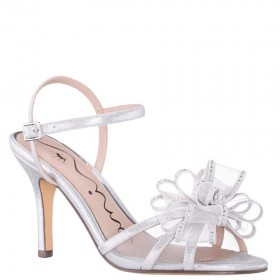 Women Nina Shoes Sandals | Vayda Silver Ankle Strap High-heel Sandals
