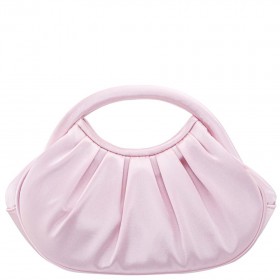 Women Nina Shoes Satin Shop | Bren Icy Pink Satin Handle Satchel