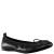 Kids Nina Shoes Ballet Flats | Esther Black Smooth