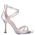 Women Nina Shoes Platforms | Ryann Silver Metallic Foil With Clear Crystals High-heel Platform Sandals With Back Zip