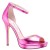 Women Nina Shoes Prom | Famia Hot Pink Metallic Stiletto Platform Sandals With Ankle-strap