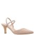 Women Nina Shoes Pumps | Billie Alamo Tan Suedette Elastic Slingback Pumps With Crystal Straps