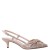 Women Nina Shoes Pumps | Stella Taupe Reflective Suedette Slingback Pumps On A Kitten-heel With Knot Detail