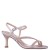 Women Nina Shoes Sandals | Lizelle Icy Pink Textured Metallic Foil Mid-heel Sandals With Pink Crystal Bands