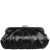 Women Nina Shoes Satin Shop | Concord Black Pleated Frame Clutch With Crystal Clasp