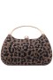  Dámske kabelky Nina Shoes | Brando Leopardový vzor s krištáľovým vzorom a minou z krištáľu