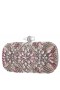  Dámske kabelky Nina Shoes | Gelsey ružové kryštálmi zdobené Minaudiere
