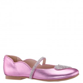  Detské balerínky Nina Shoes | Diaz ružové metalické balerínky