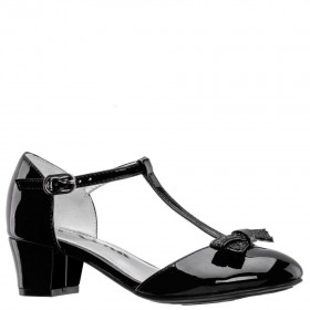  Detské spoločenské topánky Nina Shoes | Lellia čierne lakované