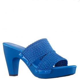  Dámske sandále Nina Shoes Retro | Casino Lagoon Slip-On na platforme s vysokým podpätkom